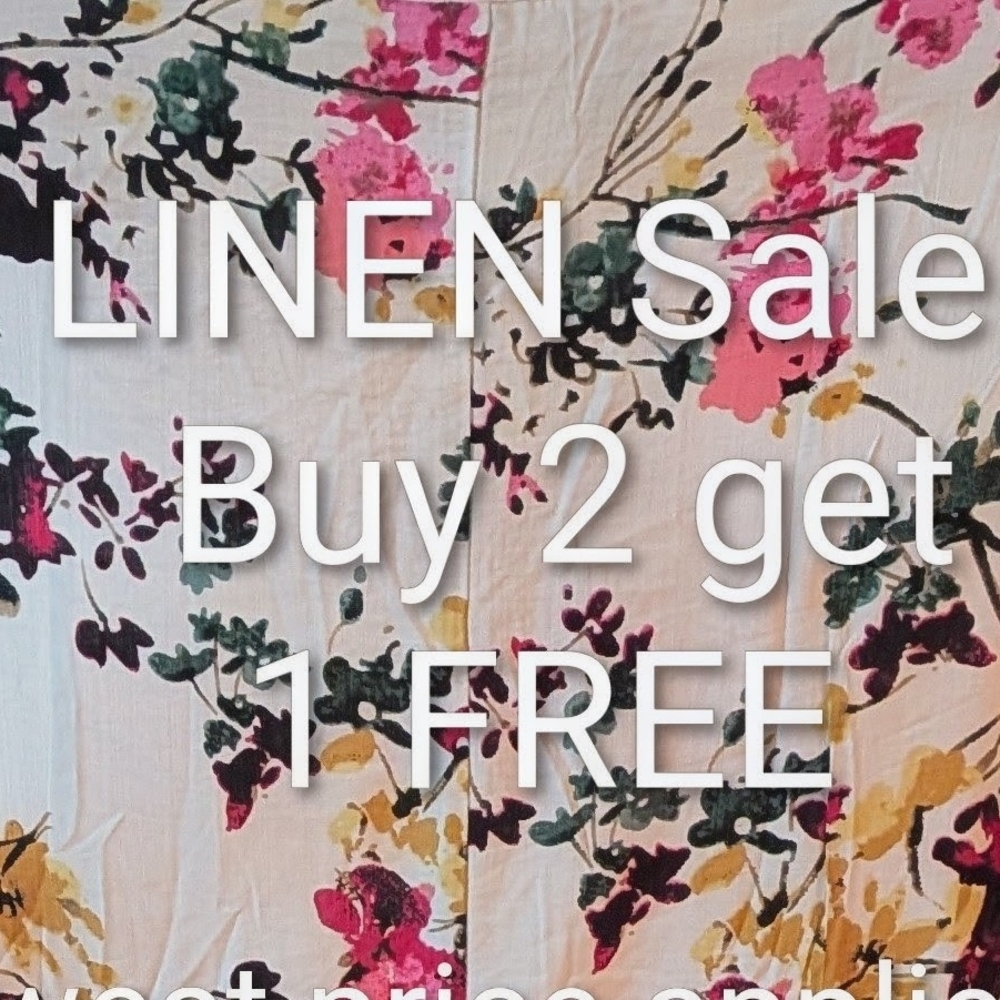 LINEN Sale Buy 2 Get One FREE!  NWOT
